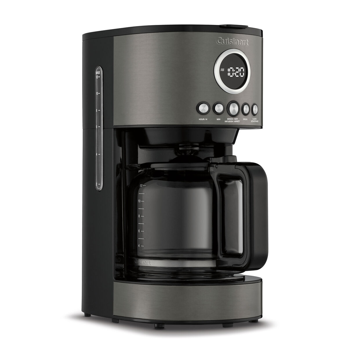 12-Cup Programmable Coffeemaker &ndash; Black Stainless Finish