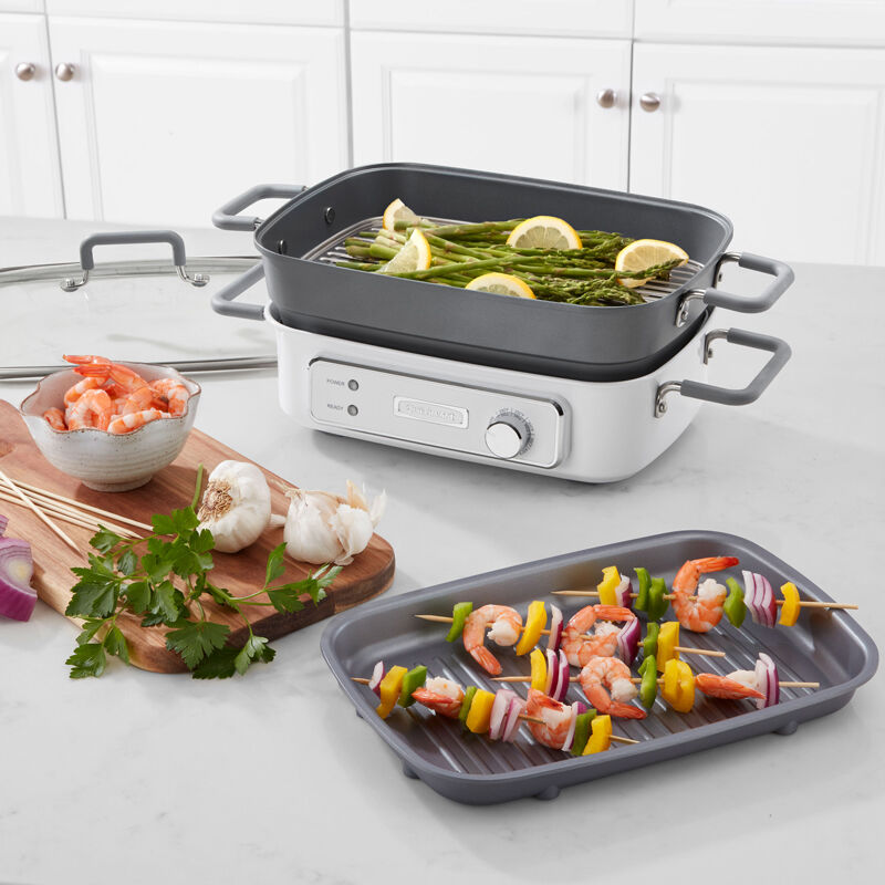 Stack5 Multifunctional Grill with Glass Lid