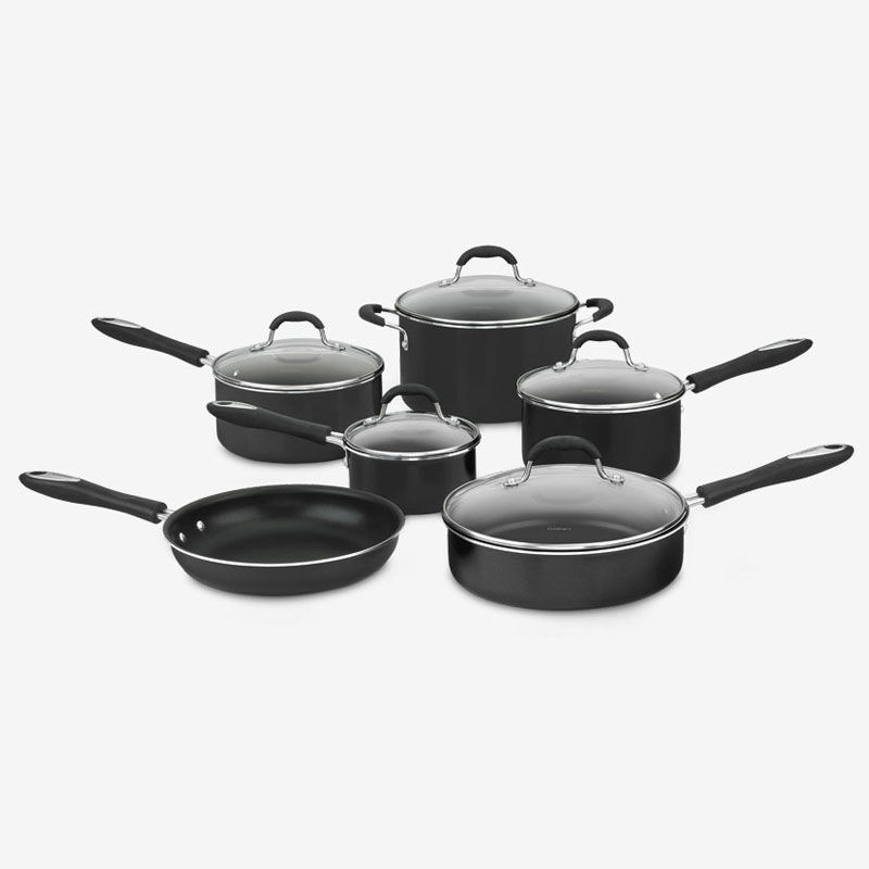 11-Piece Advantage Nonstick Set - Black