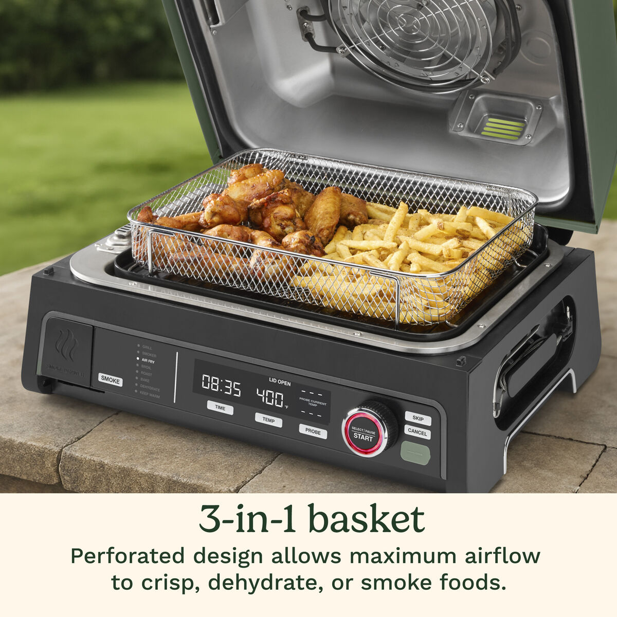 Gril &eacute;lectrique ext&eacute;rieur 8-en-1 FlavorBoost&trade;, , large 6