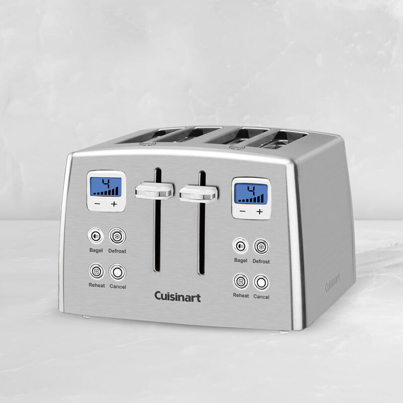 4-Slice Countdown Metal Toaster, , medium