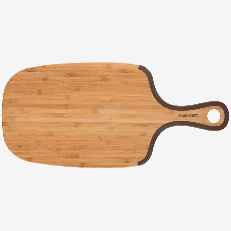 8" x 17" Non-Slip Bamboo Cutting Board with Helper Handle, , medium