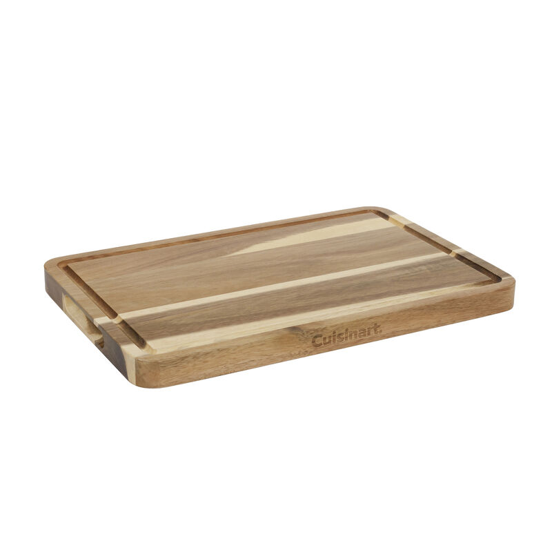 15" Reversible Acacia Wood Cutting Board, , medium