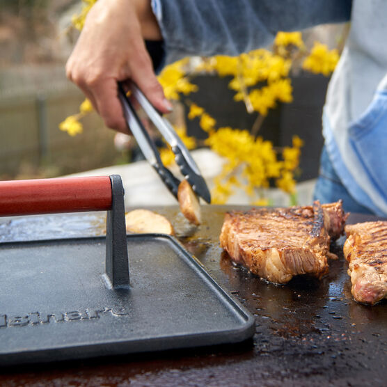 XL Cast Iron Griddle Press