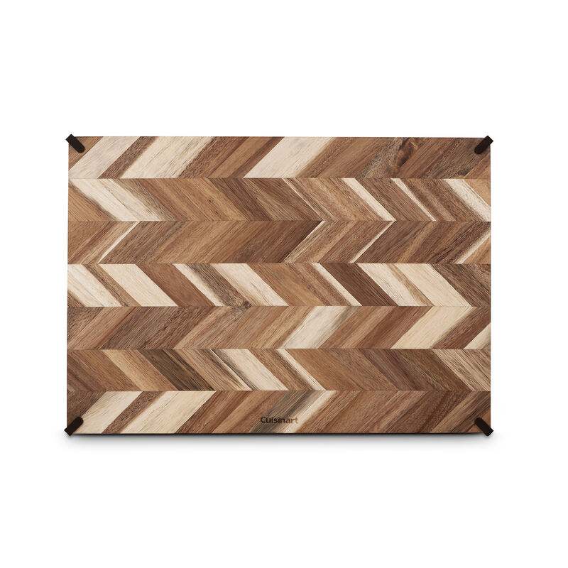 18 x 12 in Acacia Herringbone Cutting Board, , medium