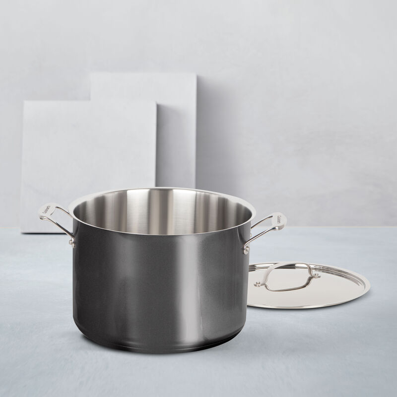 12 Qt. Stockpot with Cover &ndash; Midnight Grey