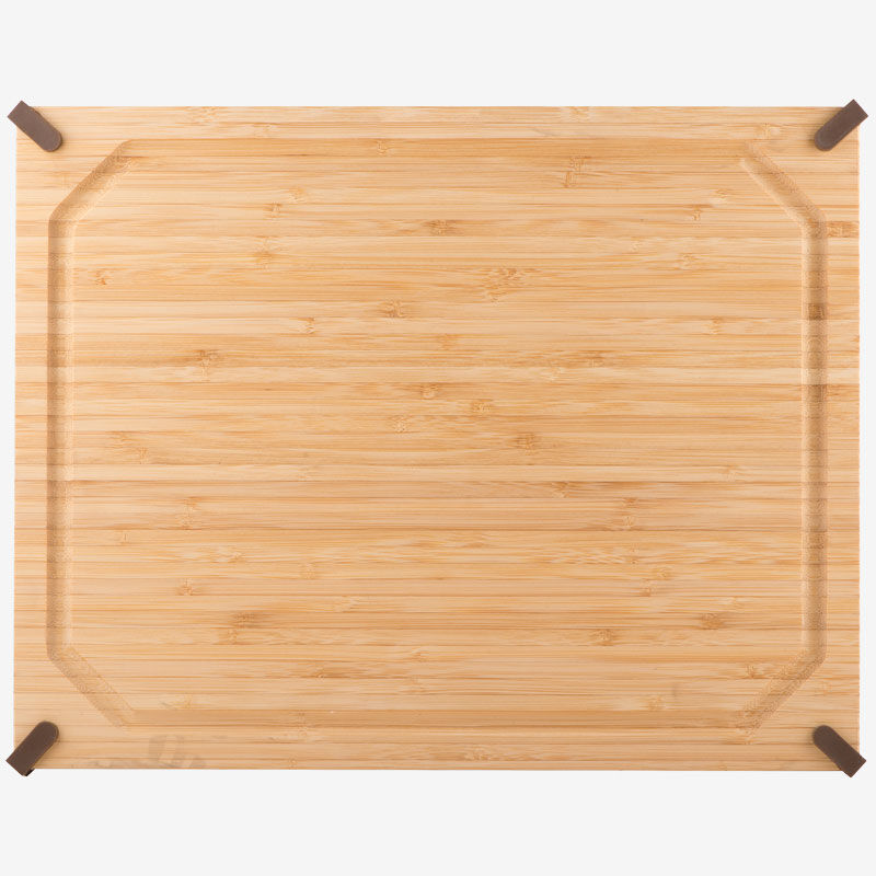 14 x 20 in. (35 x 51 cm) Non-Slip Rectangular Bamboo Cutting Board, , medium