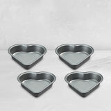 Ensemble de 4 mini moules en forme de c&oelig;ur, , small 1