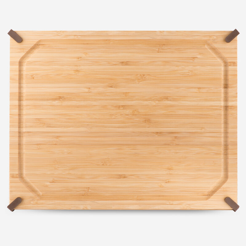 12 x 18 in. (30 x 45 cm) Non-Slip Rectangular Bamboo Cutting Board, , medium
