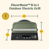 Gril &eacute;lectrique ext&eacute;rieur 8-en-1 FlavorBoost&trade;, , small 9