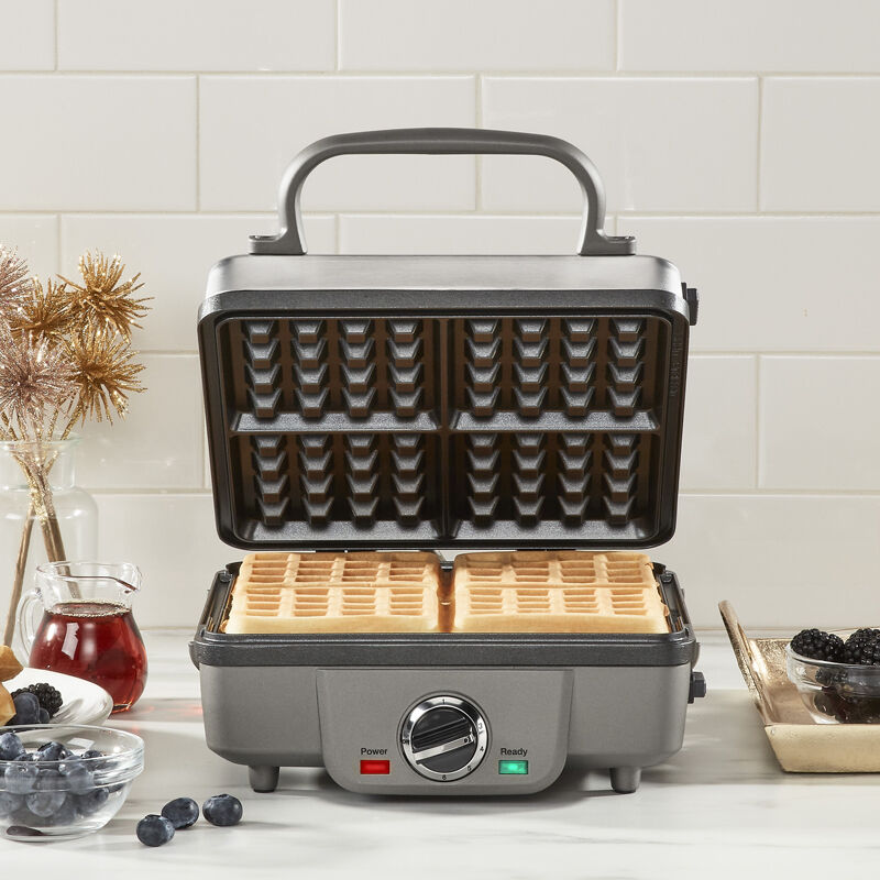 Belgian Waffle Maker with Pancake Plate, , medium
