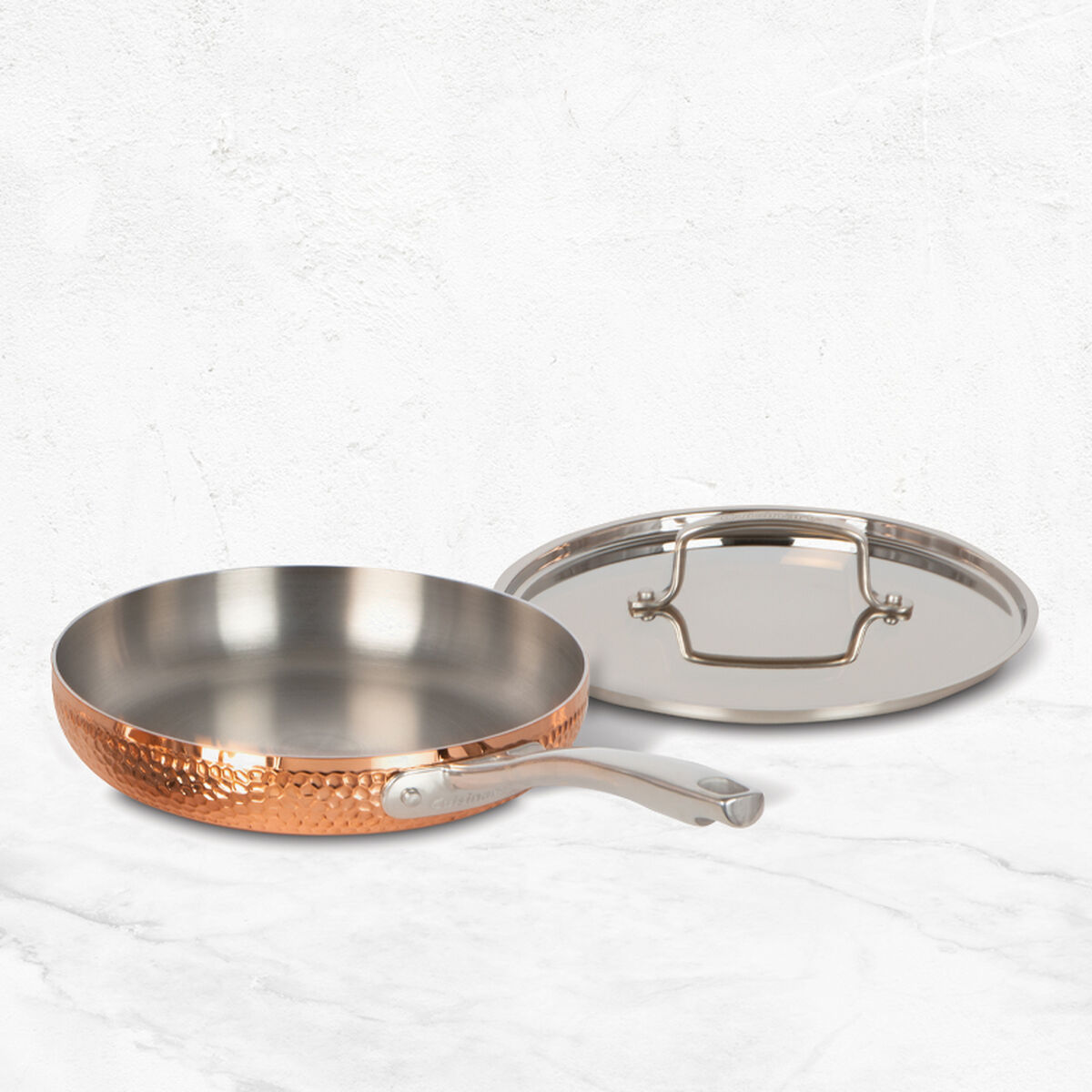 8-Piece Copper Hand Hammered Stainless Steel Cookware Set, , large 5