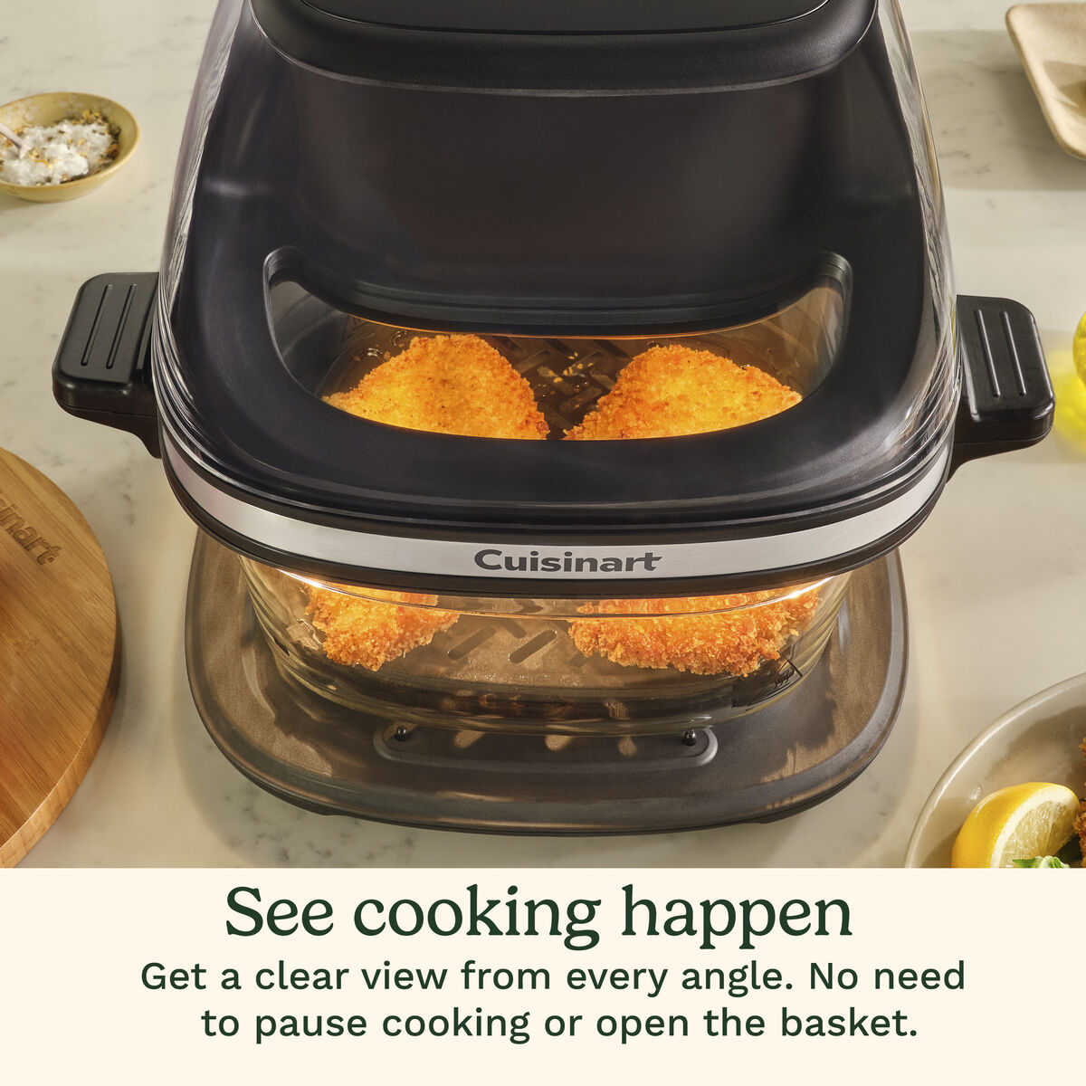 Clear 4-Quart Glass Basket Air Fryer 4