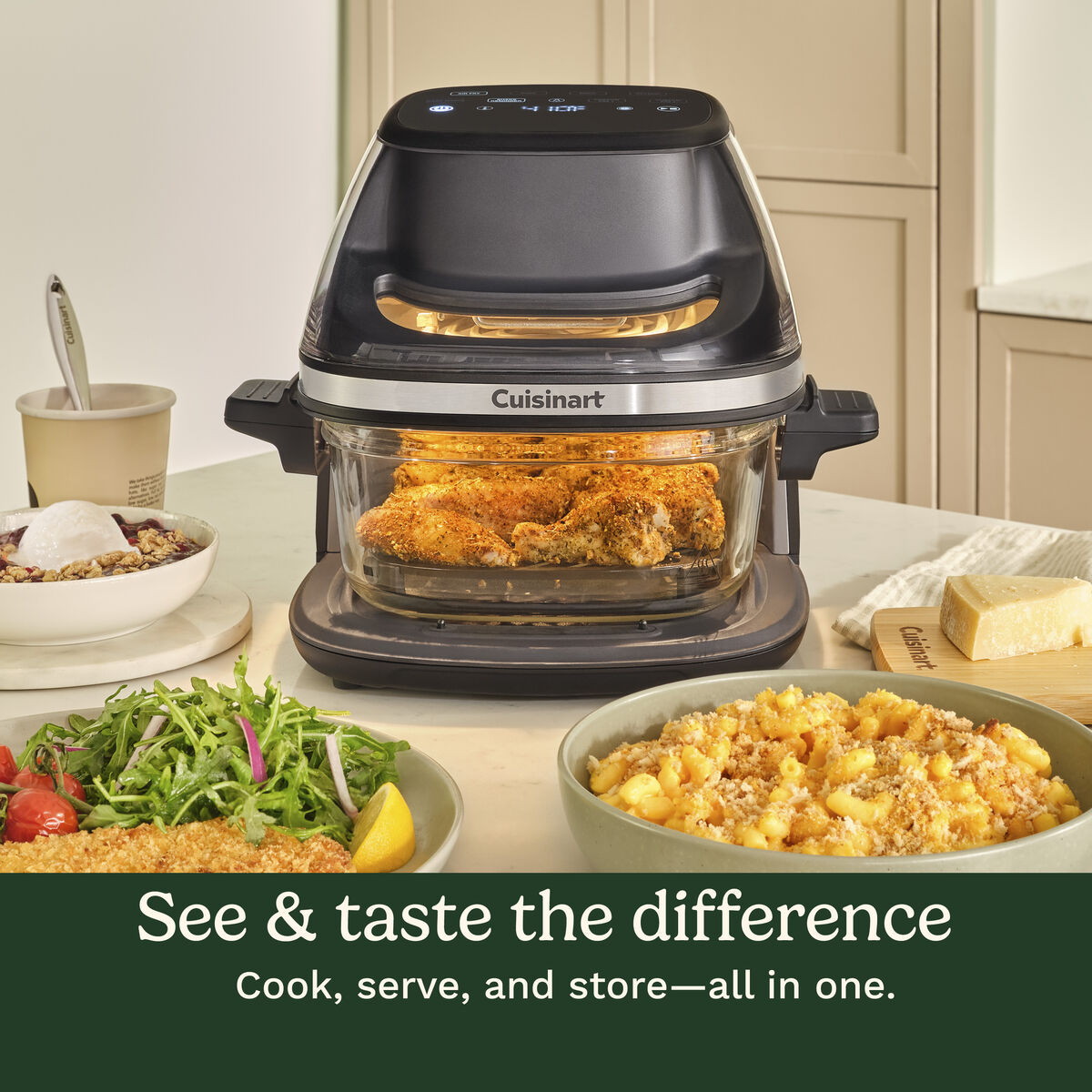 Clear 4-Quart Glass Basket Air Fryer 2
