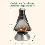 Chiminea Propane Fire Pit