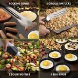 12 Piece Griddle Tool Set