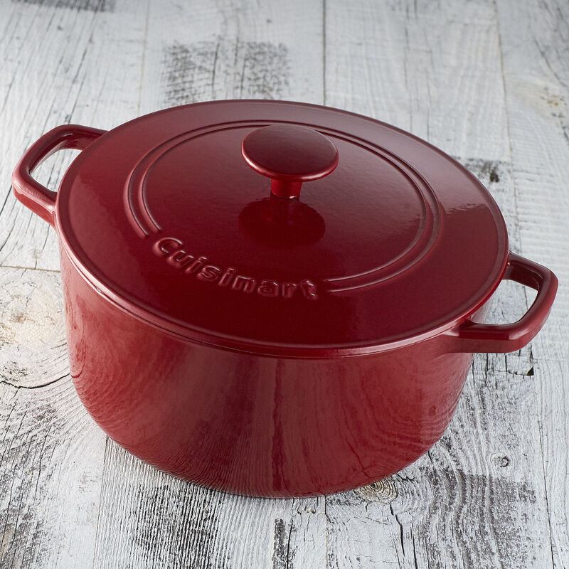 Chef’s Classic™ Enameled Cast Iron Cookware 5 Quart Round Covered Casserole