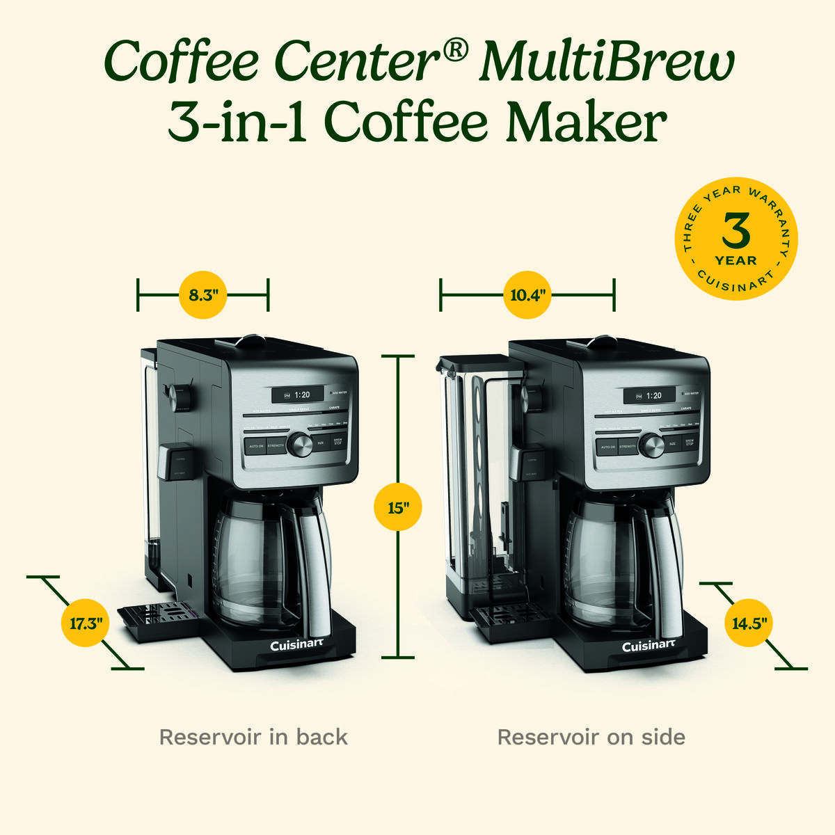 Coffee Center&reg; MultiBrew 3-in-1 Coffee Maker 13