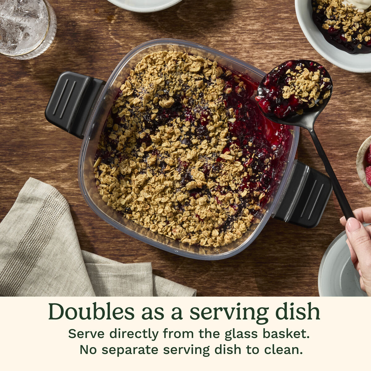 Clear 4-Quart Glass Basket Air Fryer 8
