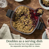 Clear 4-Quart Glass Basket Air Fryer 8