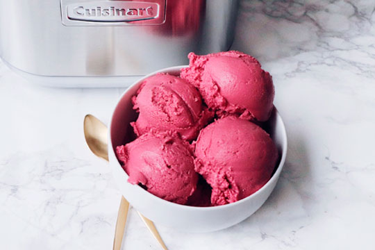 Beet Chocolate Frozen Yogurt