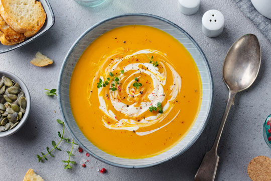 Potage à la courge musquée