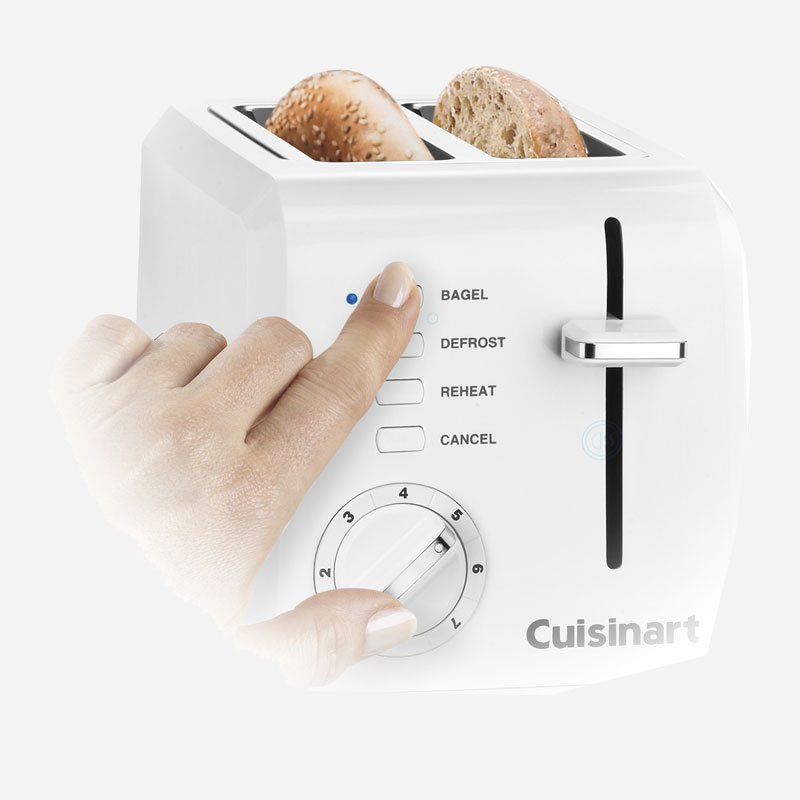 cuisinart plastic compact 2 slice toaster