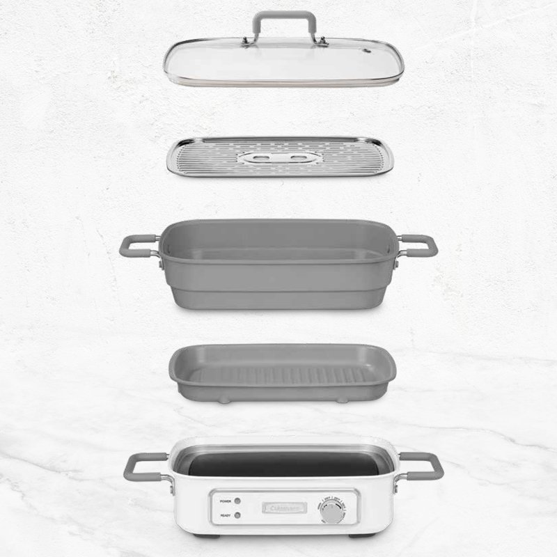 Cuisinart Stack5 Multifunctional Grill with Glass Lid