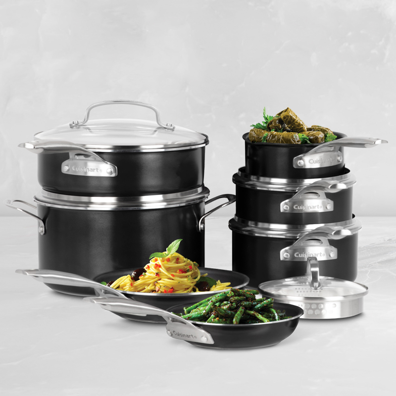 12Piece Green Gourmet Professional Aluminum Cookware Set