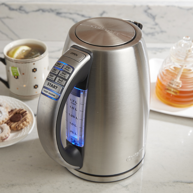 Bouilloire électrique sans fil programmable PerfecTemp de Cuisinart, 1,7 L,  acier inoxydable CPK-17C