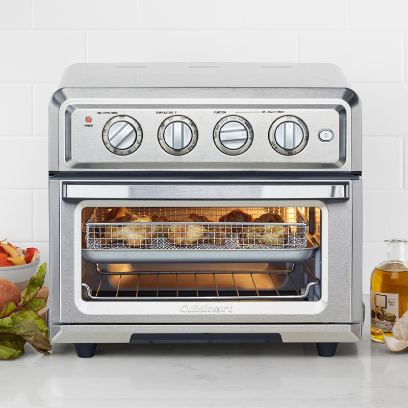 OVENTE Air Fryer Toaster Oven Combo,1700W Power & Free Accessories, New-  Silver OFM2025BR